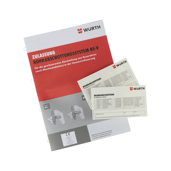 Assembly set for BS-V pipe partition (G3.1 system) - ASMBY-SET-F.PIPSLEV-BSV