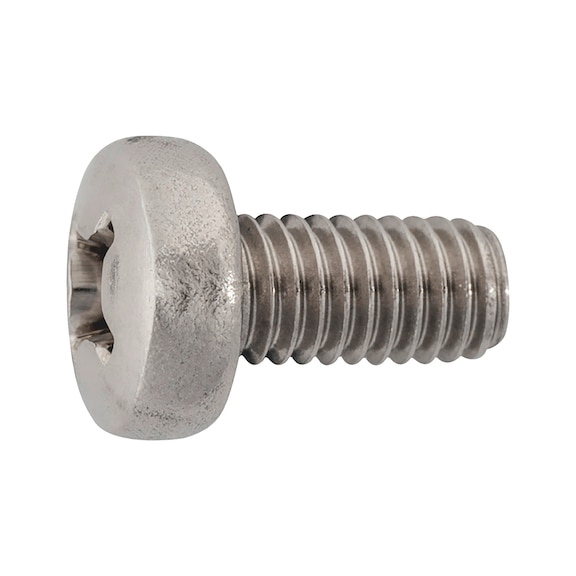 Fillister head screw with H drive ASME B18.6.3, plain 18-8 stainless steel - SCR-MS-FIL-(18-8)-PH-1/4_20X1