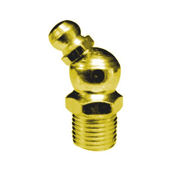 Steel zinc plated yellow 45°