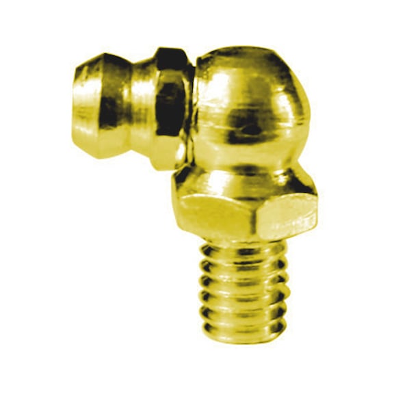 Steel zinc plated yellow 90°