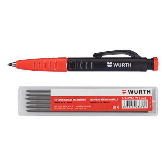 2-in-1 mechanical pencil and deep-hole marker set - MRK-KIT-1PEN-(2IN1)-8PCS