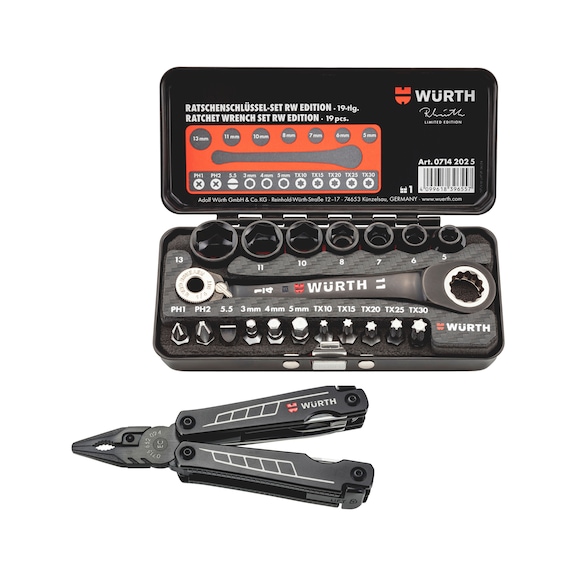 Multifunction tool + ratchet wrench RW EDITION Set - RW-MLTPLRS-RCHT-SET-20PCS