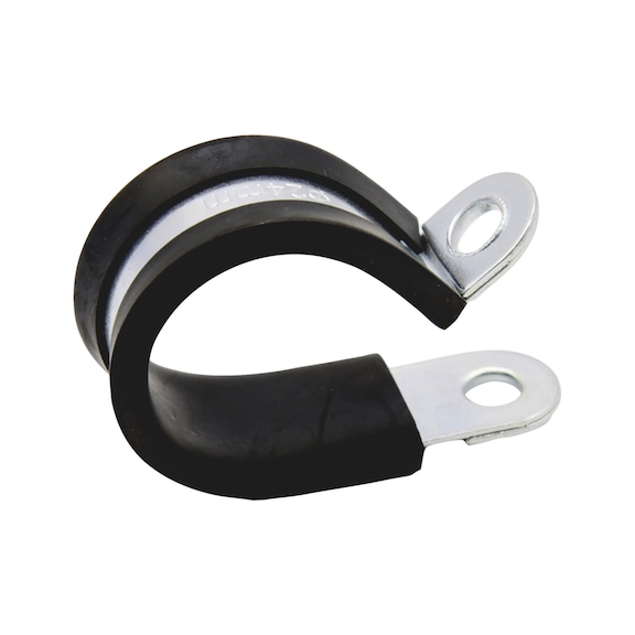 FIXING CLAMP WITH RUBBER COVERED CUSHIONED INSULATED - PIP/FASTCLMP-W1-W15MM-26MM
