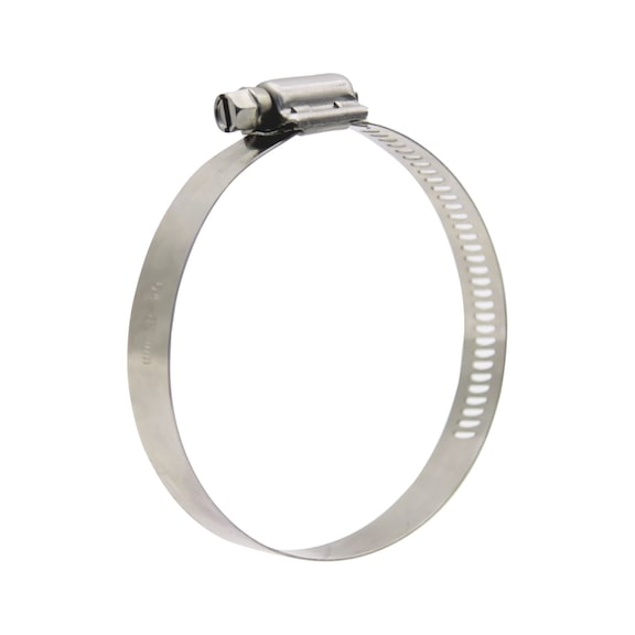 HOSE CLAMP WITH LOCK OF WORM TEETH GEAR, W4 MATERIAL - HOSECLMP-DIN3017-W4-W9MM-(10-16MM)
