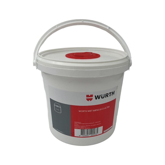 Cleaning wipes in bucket - CLNCLTH-MOIST-(ECO ULTRA)-150PCS