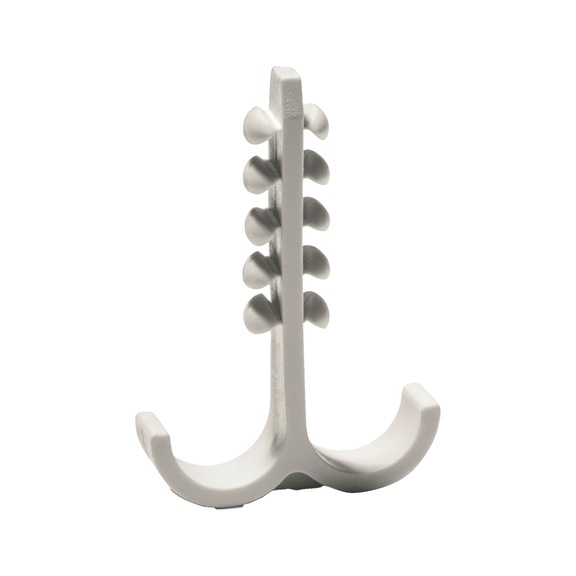 Push-fit anchor clip for cable laying Schnabl - CLIP-DSS-PP-HF-(4-12MM)-LGHTGREY-TWICE