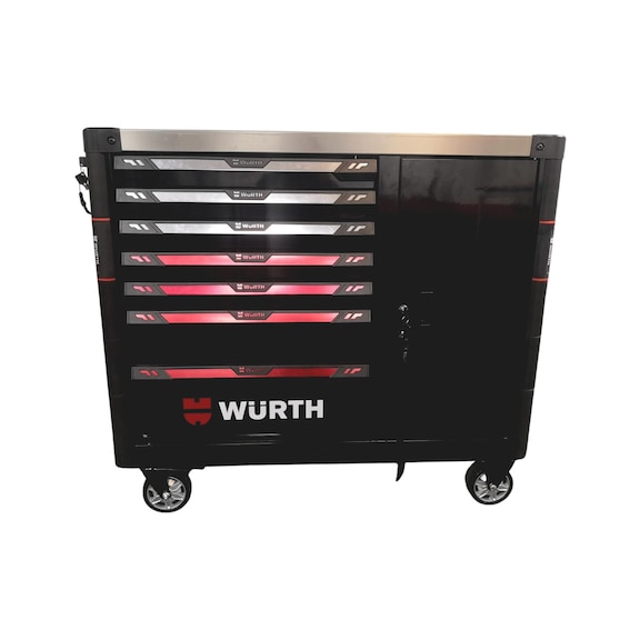 Workshop trolley Robust w. stainless steel worktop