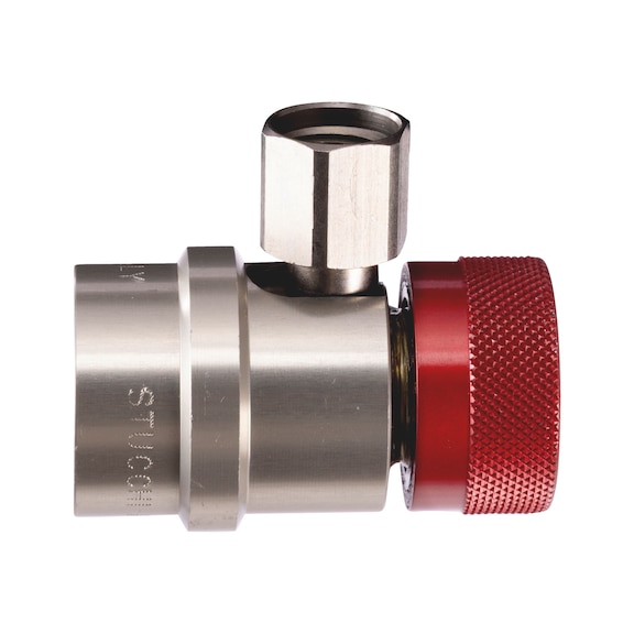 Quick-release service coupling with M14x1.5 hexagon female thread - QCKCUPL-F.A/C-HIPRES-M14X1,5