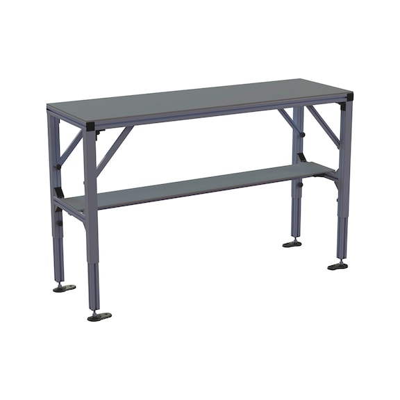Bistrotisch COMPACT - h&ouml;henverstellbar und faltbar - WAPS-BISTROTISCH-COMPACT-1630X520X1200MM