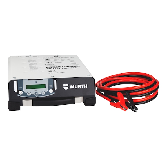 12/24 V, 50A battery charger Powerful 12/24 V charger for diagnostics, stabilisation and battery maintenance - CHRG-BTRY-VEH-12/24V-50A