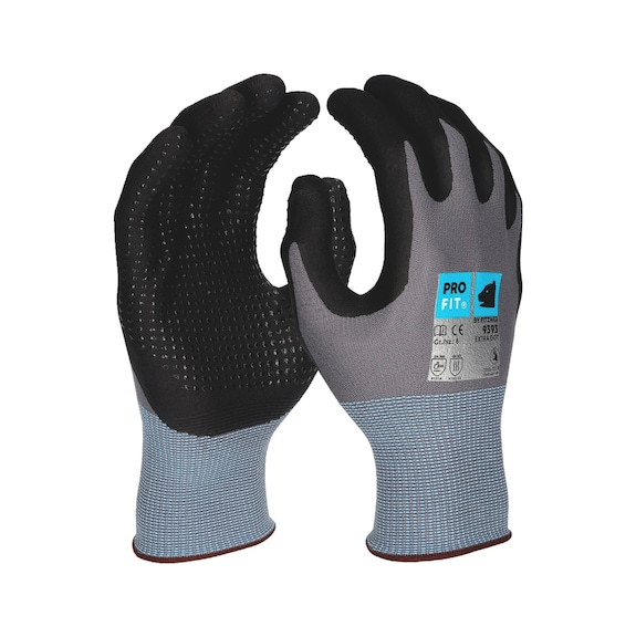 Knitted protective glove with nubs Fitzner 9393