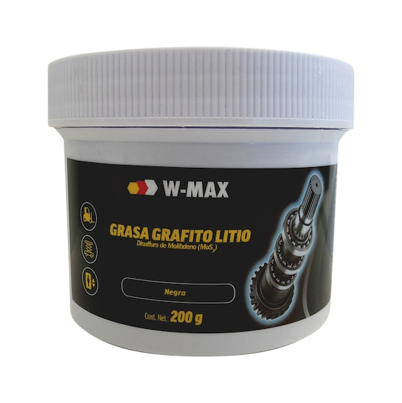 Lithium grease graphite black W-MAX - GRSE-LITHIUM-GRAFITE-(W-MAX)-BLACK-200G