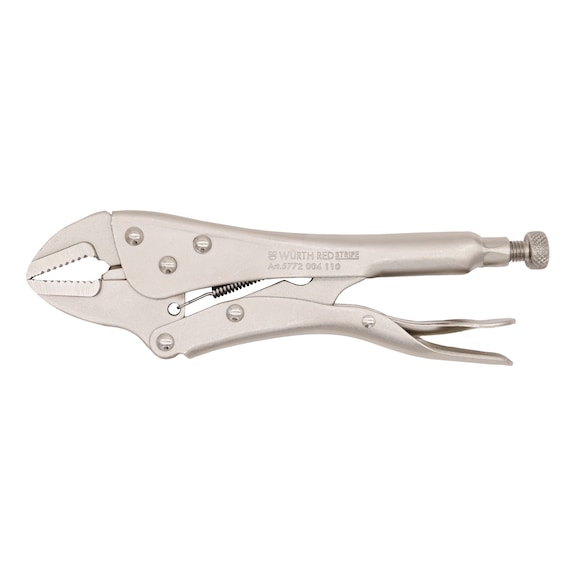 Locking pliers w. straight jaws riveted REDSTRIPE - 1