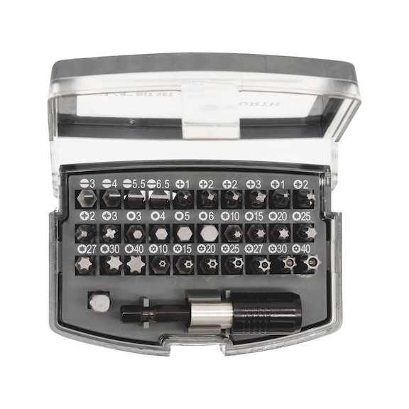 Surt. puntas 1/4" 32 pzs. mixtas REDSTRIPE - SET-PUNTAS-SL/PH/PZ/TX/HEX-1/4"-32PCS