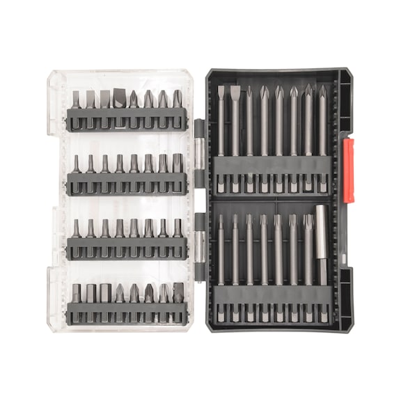 Drive Bits Assortment 48 Pcs REDSTRIPE - BIT-MIX-SORT-SL/PH/PZ/TX/HEX-48PCS
