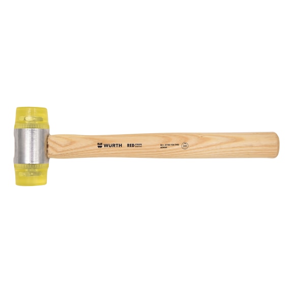 PVC soft-faced Hammer with Ash Handle REDSTRIPE
