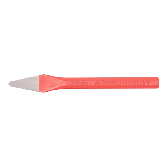Hand Chisel Cross-cut octagonal REDSTRIPE - HNDCHIS-CRSBLDE-L130-B5MM