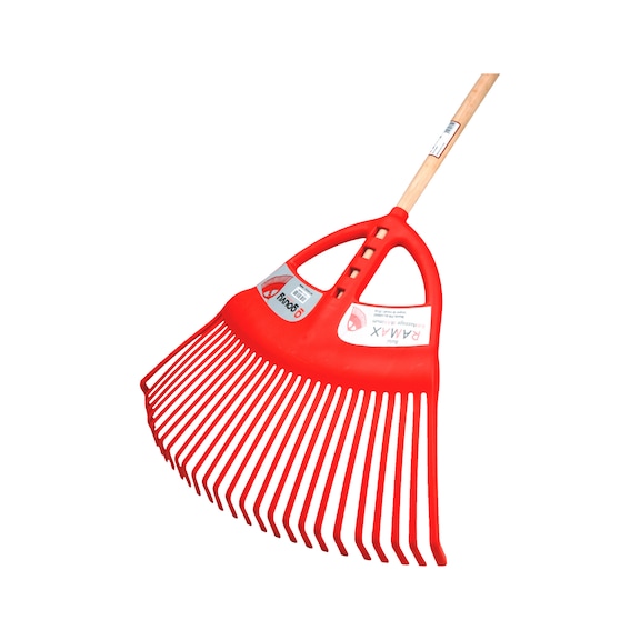 Râteau de jardin avec manche bois - 27 dents - largeur 70 cm