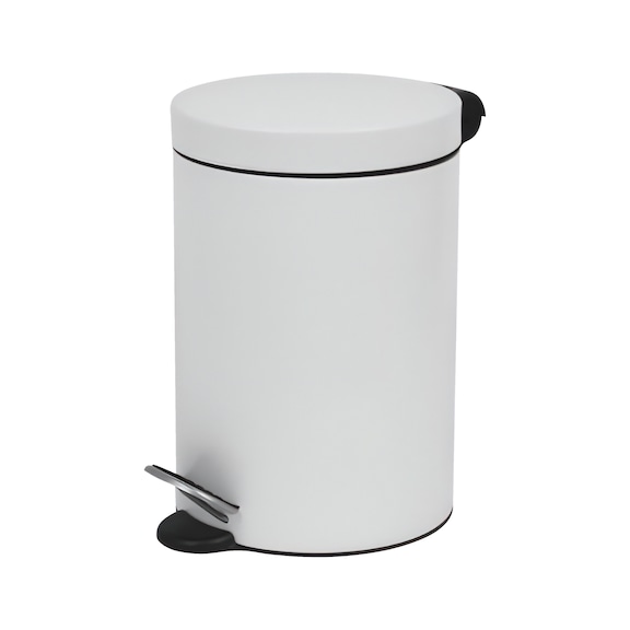 Poubelle &agrave; p&eacute;dale JVD - POUBELLE A PEDALE 3L BLANC