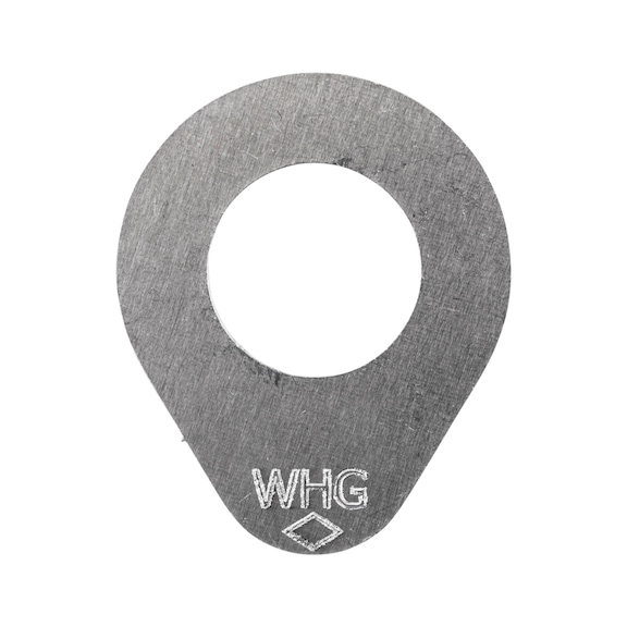 Kennzeichnungsscheibe WHG-SHB - KENNZSHB-(WHG-SHB)-ALU-17X32X1,5