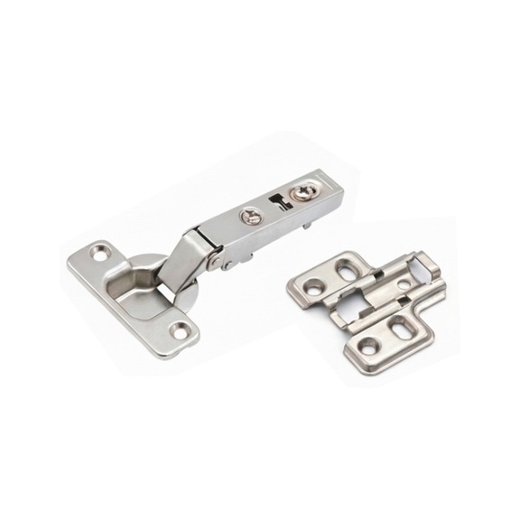 Soft-close Clip-on hinge Hinges with damping system for soft closing. - HNGE-ECCENTRIC-(CLIP-ON)-STRAIGHT