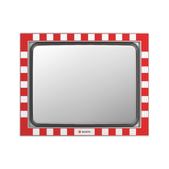 Road traffic mirror stainless steel Deluxe - 1