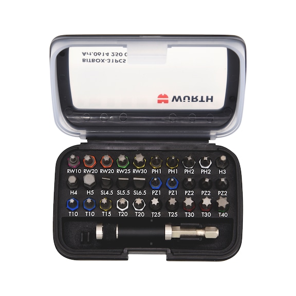 Bitss&aelig;t, 31 dele - BITSBOKS 31 DELE INKL. BITSHOLDER