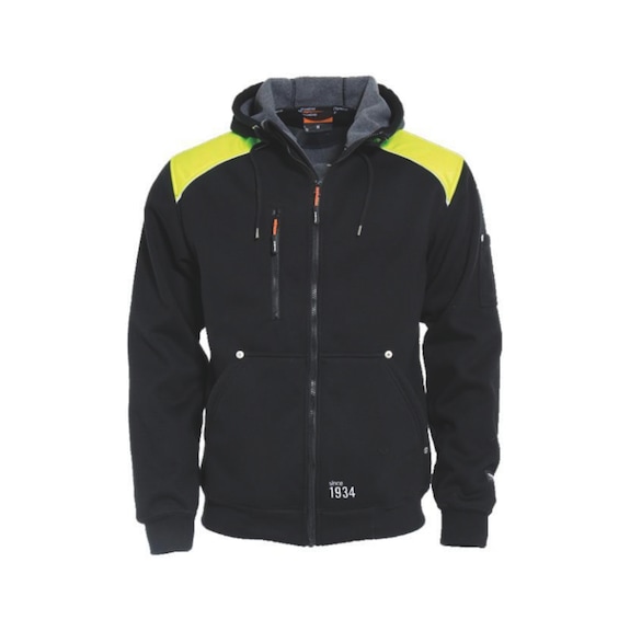 Sweatjakke med fleece - 1