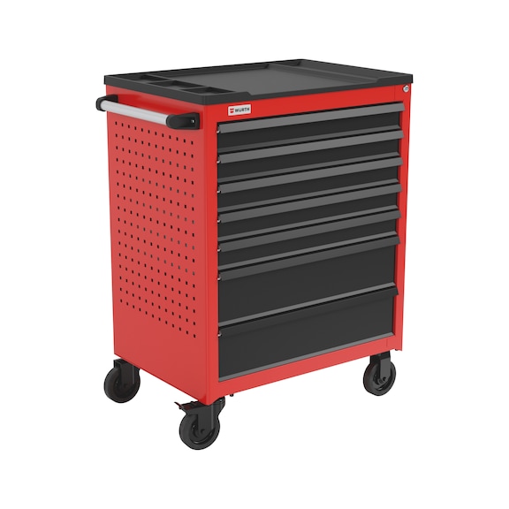 Werkstattwagen SUPERIOR 8.8 mit Kunststofftop - WRKSTWG-SUPR-8.8-KST-7SL-RAL3020