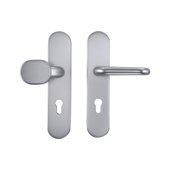 Aluminium-Schutzbeschlag S 62 - SBS-ALU-S62-ES1-WE-PZ-72-12-F1/SILBER