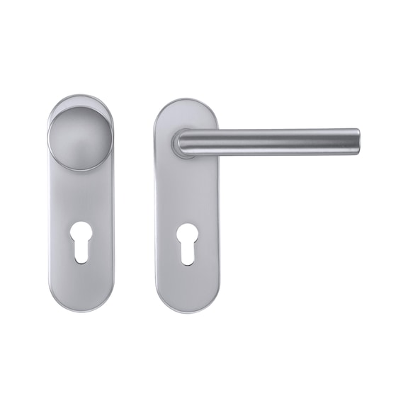 Aluminium-Schutzbeschlag S 15 - SBS-ALU-S15-ES1-WE-PZ-72-12-F1/SILBER