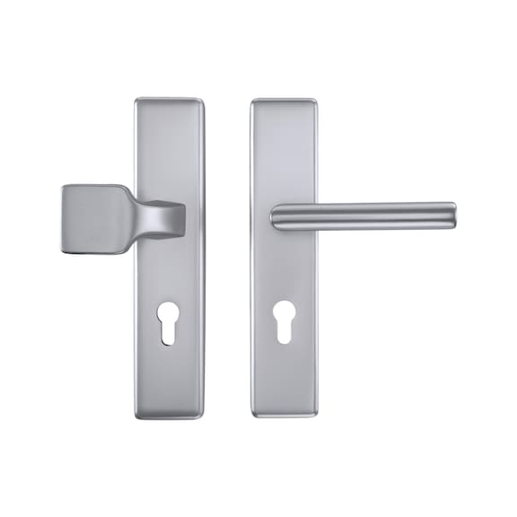 Aluminium-Schutzbeschlag S 65 - SBS-ALU-S65-ES1-WE-PZ-72-12-F1/SILBER