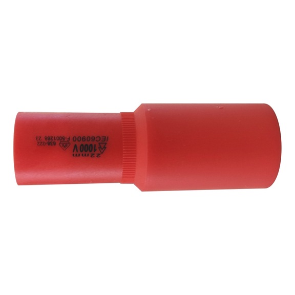 VDE 1/2 inch insulated socket wrench Metric, hexagon, short - SKTWRNCH-VDE-1/2IN-19MM
