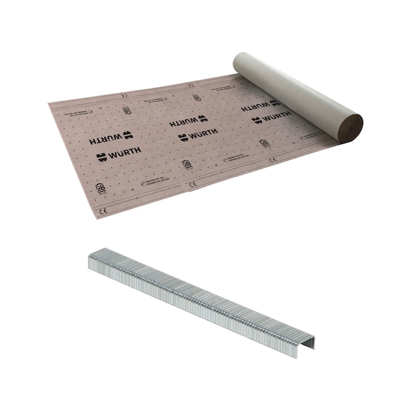 Lot &eacute;cran de sous toiture et agrafes