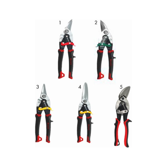 Aviation sheet metal shears serrated