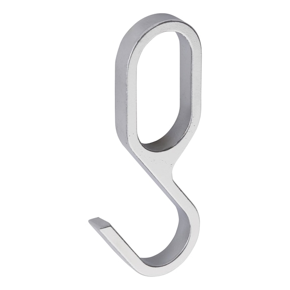 Hook for wardrobe rail oval - 1