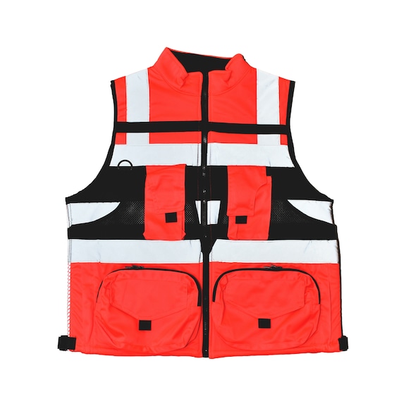 High-visibility vest QUICK DRY with 8 pockets - 1