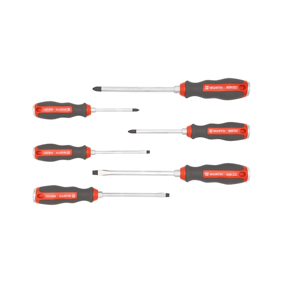 Csav.h. klt PH/SL, hatsz., &uuml;t.&aacute;ll&oacute;, REDSTRIPE 6 db - CSAVARH&Uacute;Z&Oacute;-KLT-&Uuml;THETŐ-S2-PH/SL-6DB