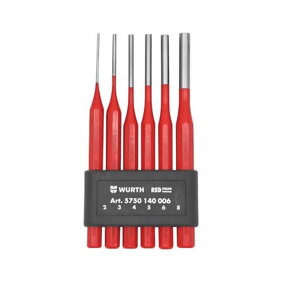 Pin Punch 6 pc Set REDSTRIPE