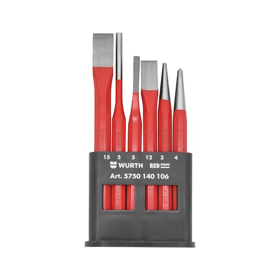 Striking tool set 6pcs REDSTRIPE