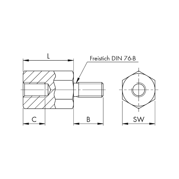 10x Distanziali M3 Filettati &ndash; Acciaio Zincato, Manicotti SW5.5, Marca Rcbay, Nuovi
