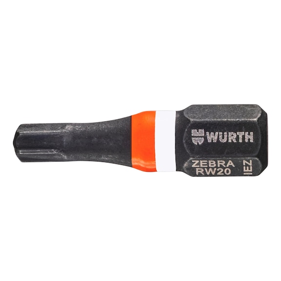 Bit, RW, C 6.3 (1/4 inch) Impact - BIT-RW20-IMPACT-ORANGE-1/4IN-L25MM