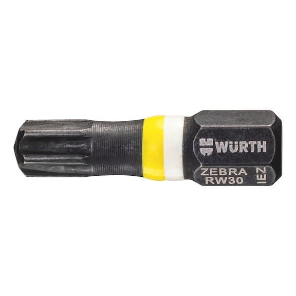 Bit, RW, C 6.3 (1/4 inch) Impact - BIT-RW30-IMPACT-YELLOW-1/4IN-L25MM