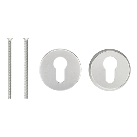 Aluminium-Schutzrosette PZ - SBS-ALU-ROS-PZ-12-F1/SILBER