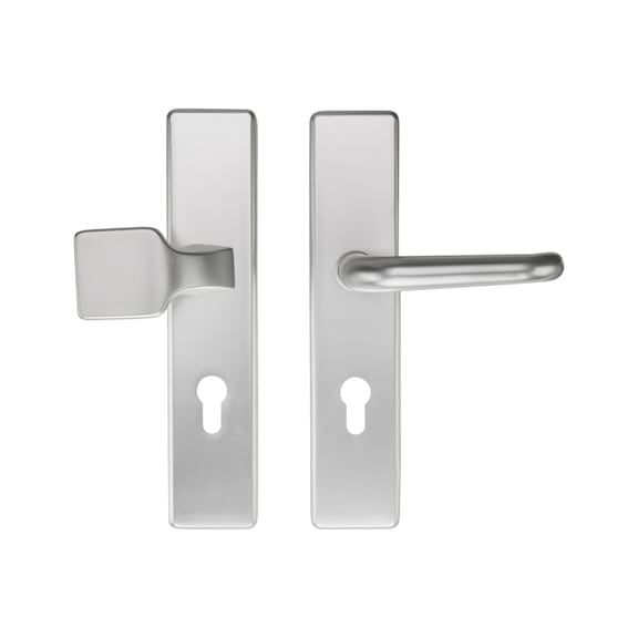 Aluminium-Schutzbeschlag S 52 - SBS-ALU-S52-WE-PZ-72-12-F1/SILBER