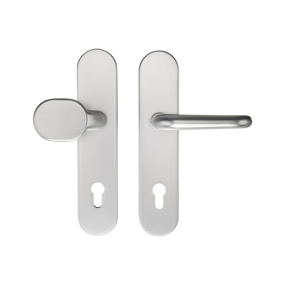 Aluminium-Schutzbeschlag S 62 - SBS-ALU-S62-ES1-WE-PZ-92-12-F1/SILBER