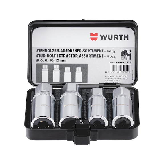 Stud extractor assortment 4 pieces - 1