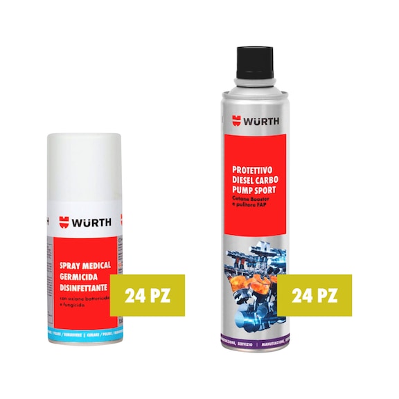 Kit germicida e protettivo DIESEL CARBO PUMP SPORT