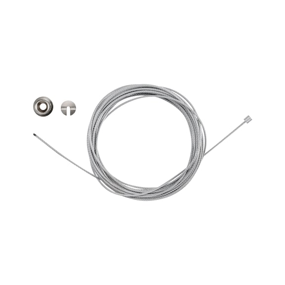 Deckenbefestigung M10x1, Anschlussgewinde M6i - DEBEF-1,5MM-M10-M6I-L1000