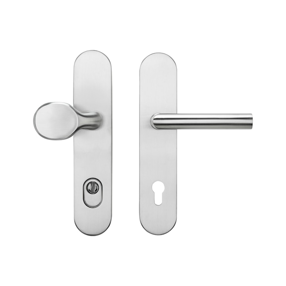 Edelstahl-Schutzbeschlag S 505 - SBS-A2-S505-ES1-WE-ZA-92-14-MATT